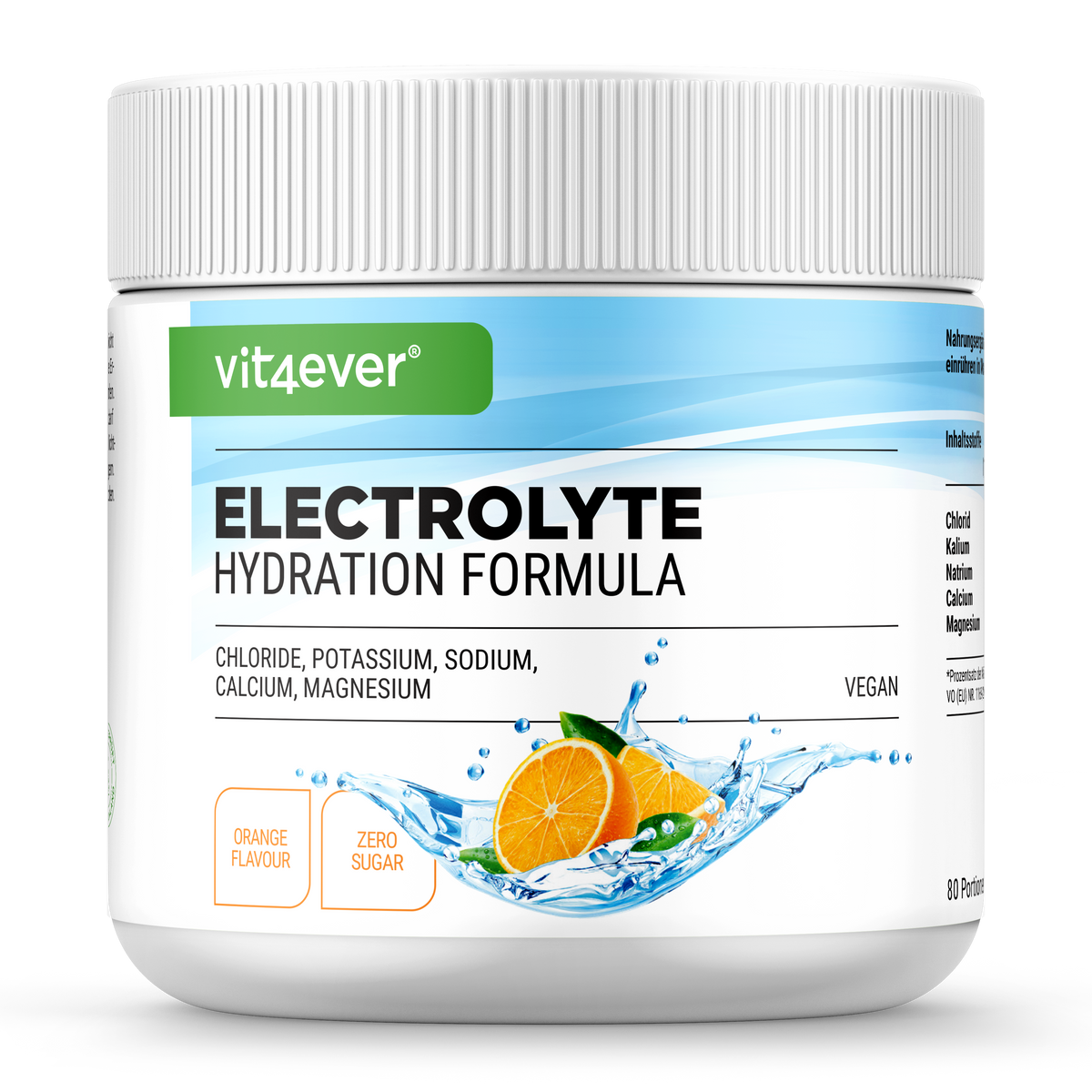 Vit4ever Electrolyte Powder Sinaasappel 400 g