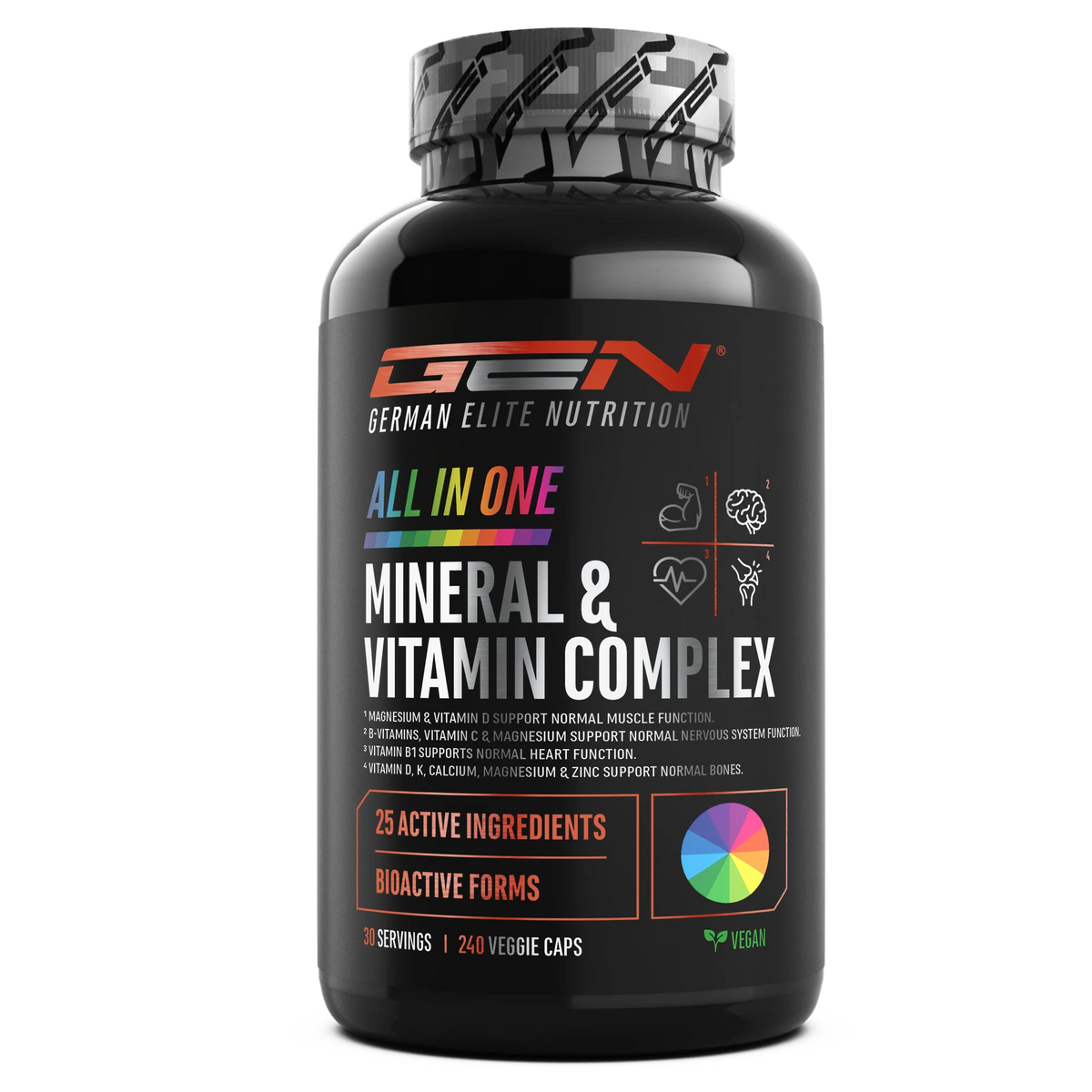 GEN All In One – Mineraal & Vitamine Complex – 240 vegan capsules