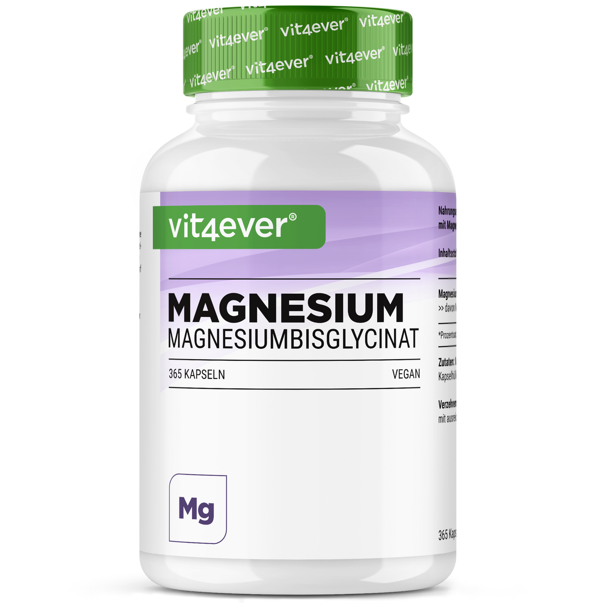 Vit4ever Magnesium Bisglycinaat 365 capsules