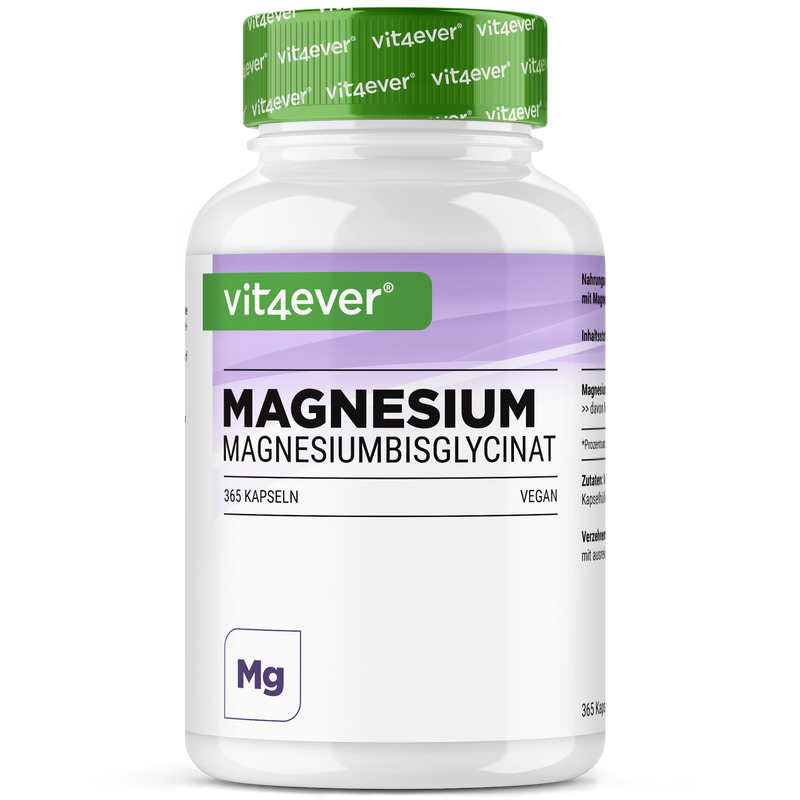 Vit4ever Magnesium Bisglycinaat 365 capsules