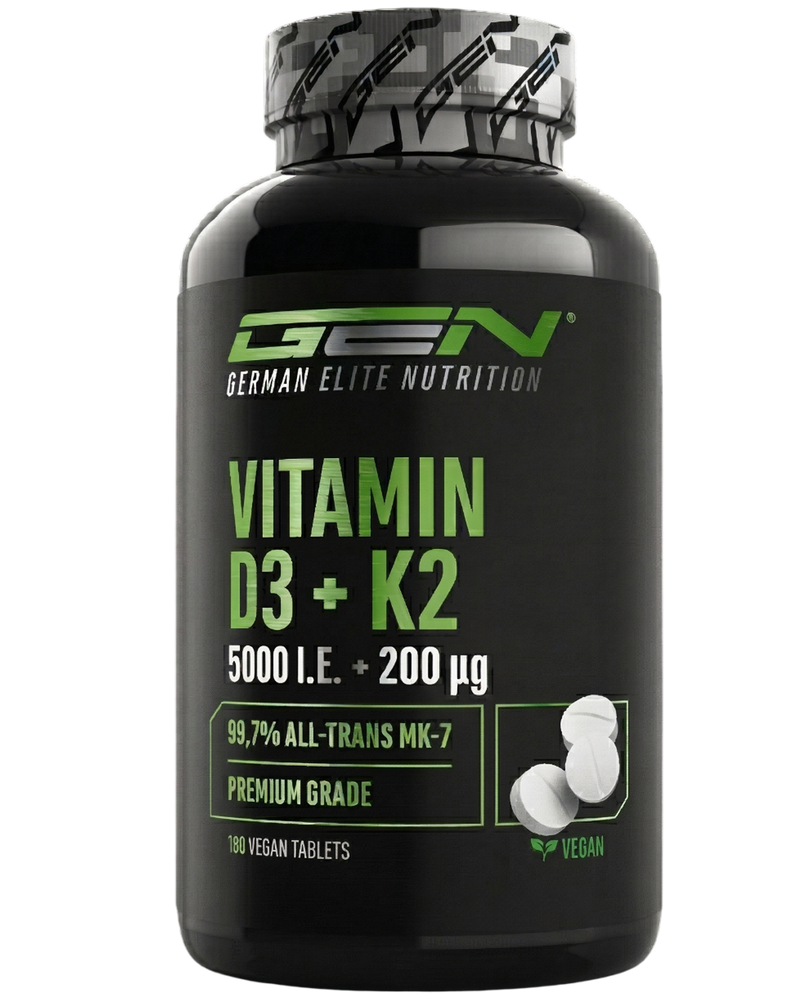 GEN Vitamin D3 5000 IE + K2 200 mcg 180 tabletten